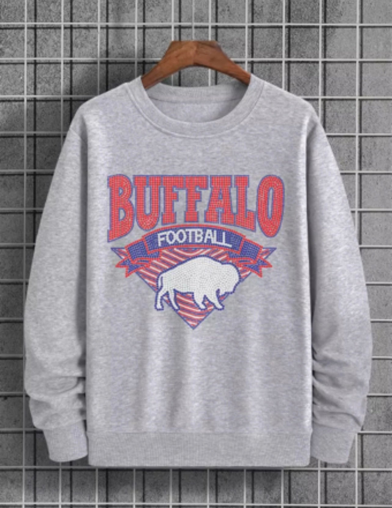 Buffalo Football Rhinestone