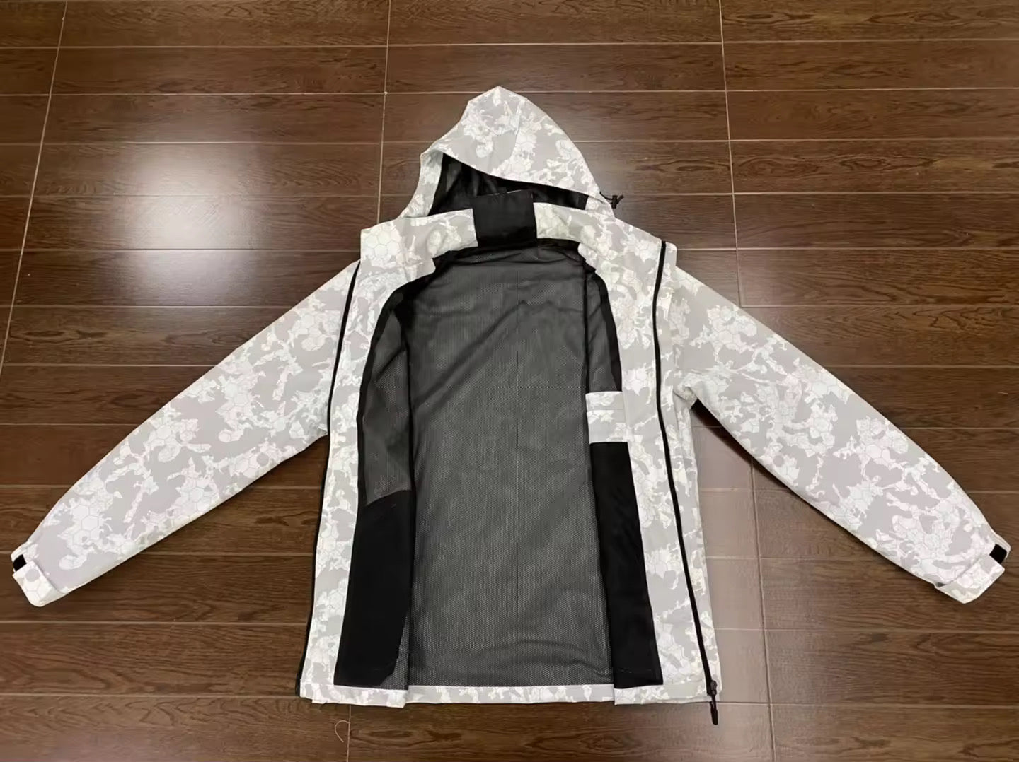 Gray Camo Windbreaker