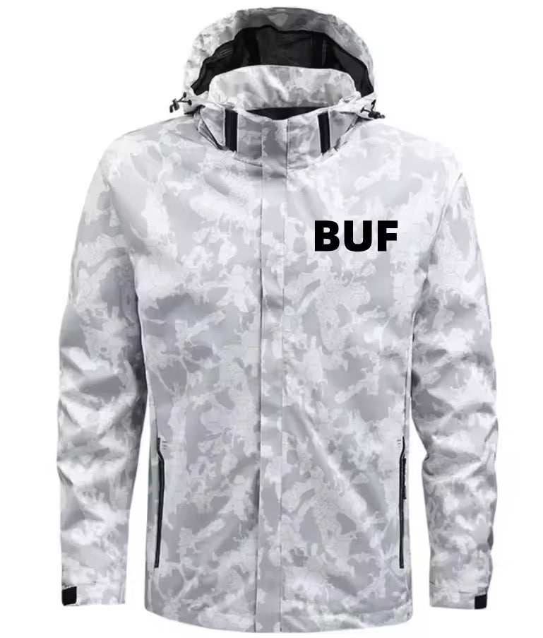 Gray Camo Windbreaker
