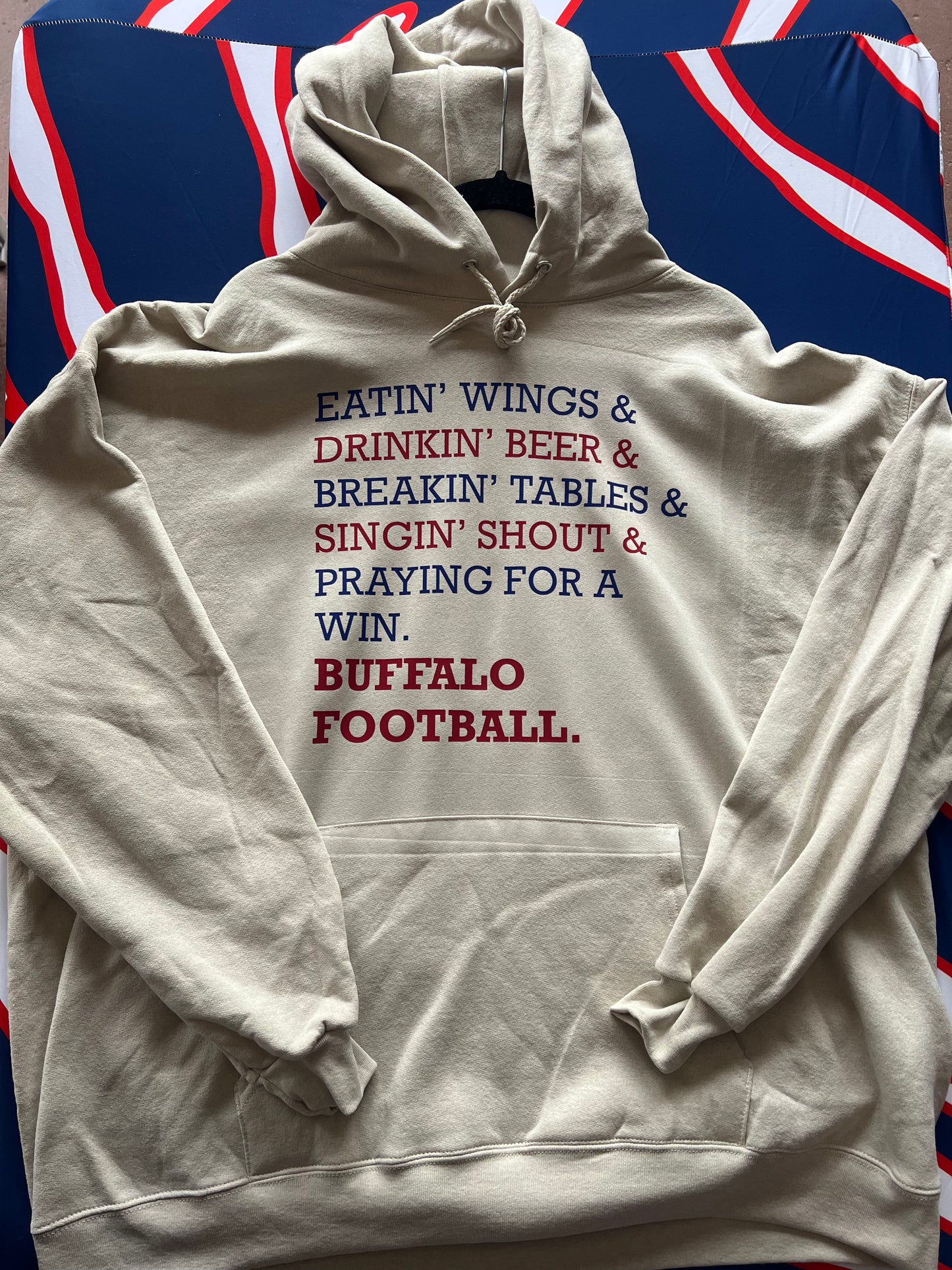 Eatin Wings and Drinkin Beer Hoodie
