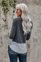 Sequined long sleeve pocket