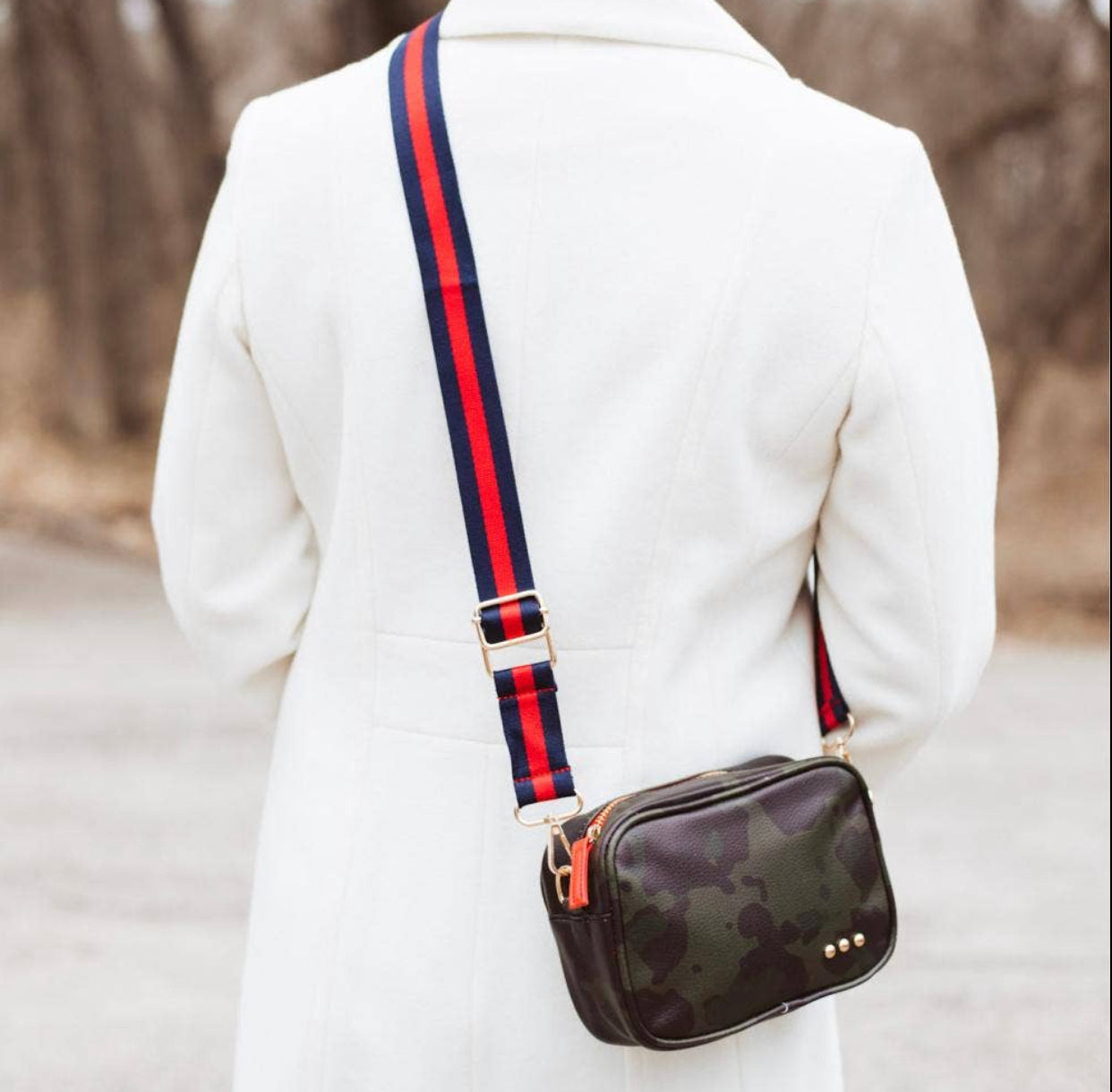 Carli Camo Faux Leather Crossbody