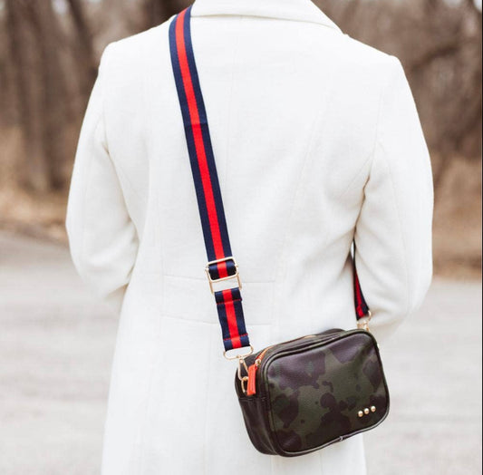 Carli Camo Faux Leather Crossbody