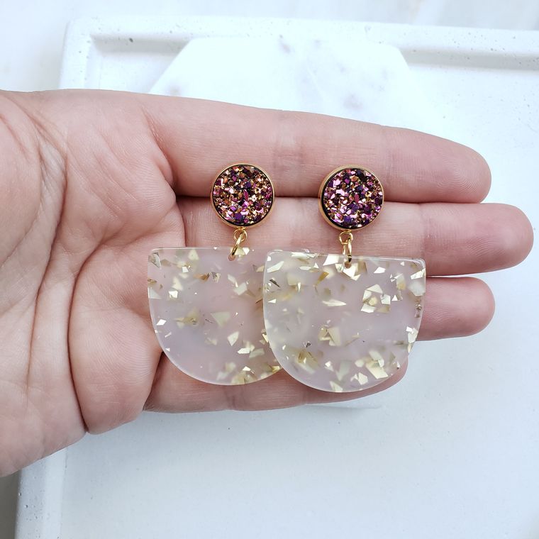 Lola Earrings- Gold Flake