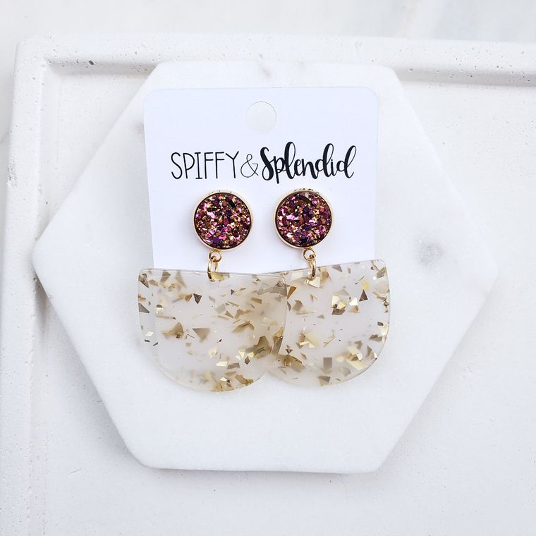 Lola Earrings- Gold Flake