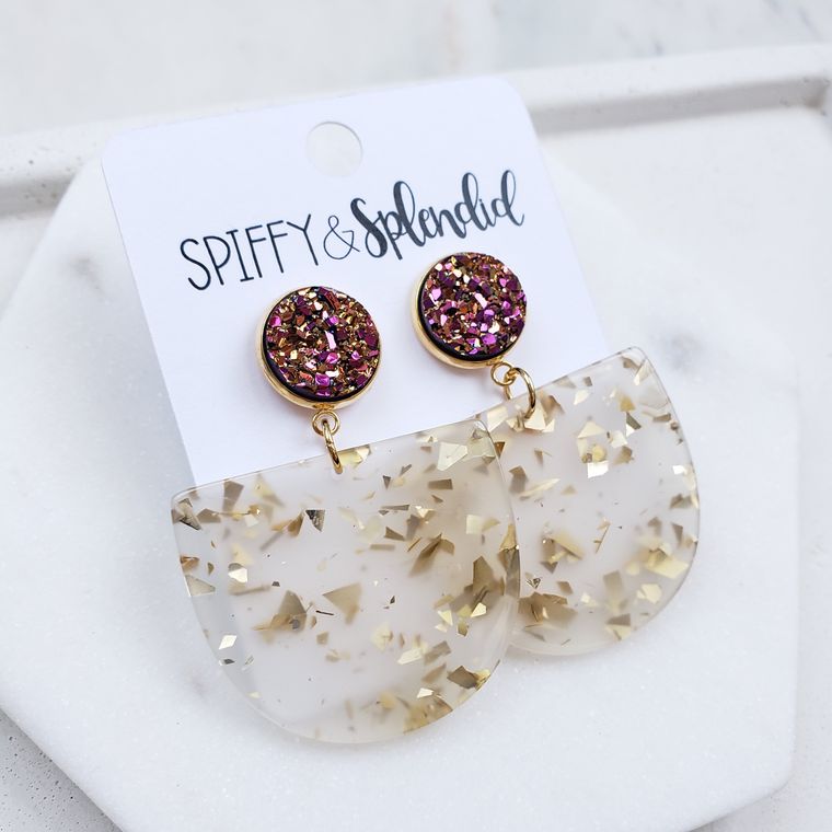 Lola Earrings- Gold Flake