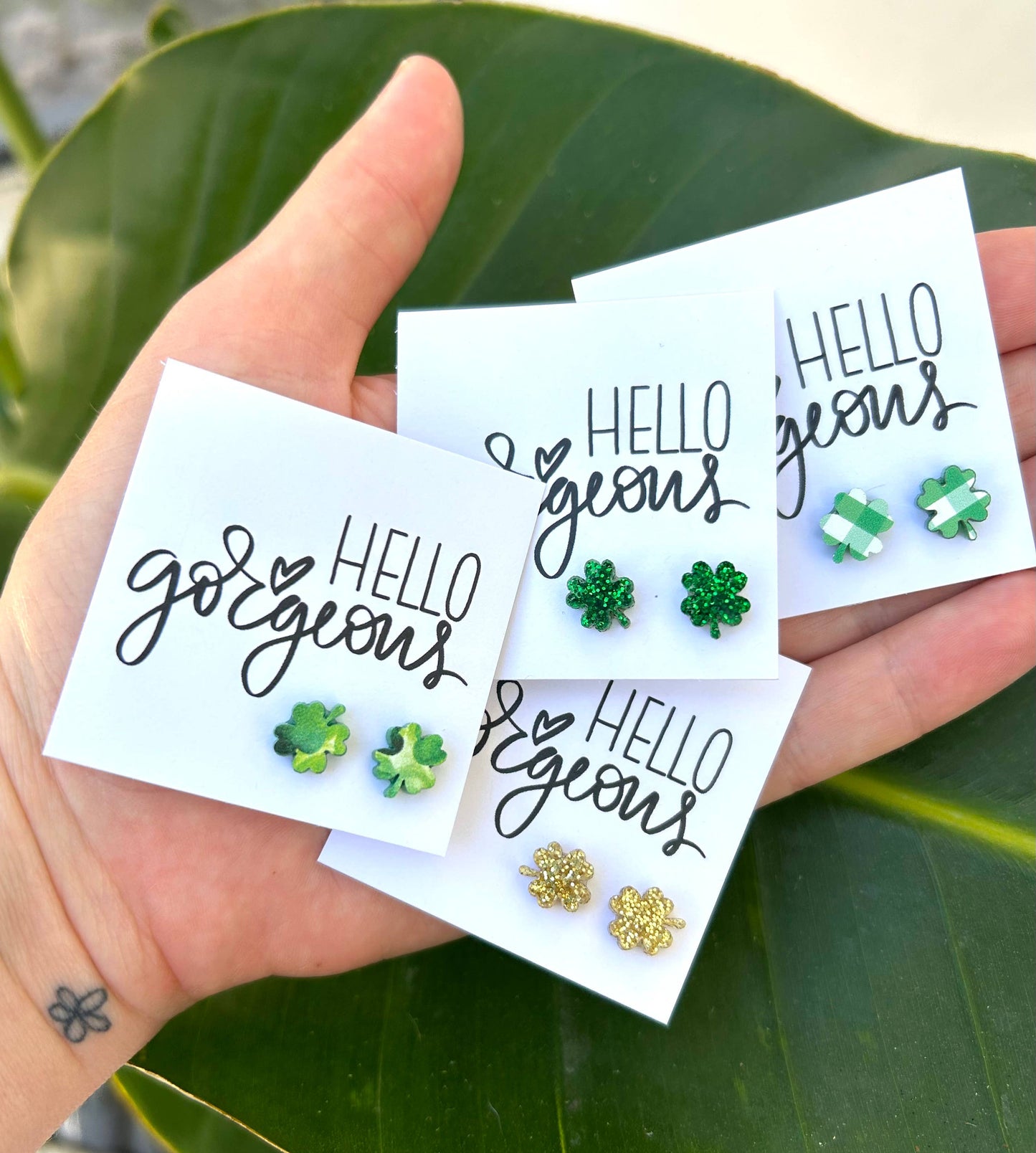 ☘️ Shamrock Stud Earring
