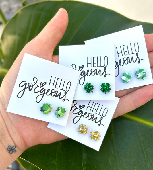 ☘️ Shamrock Stud Earring