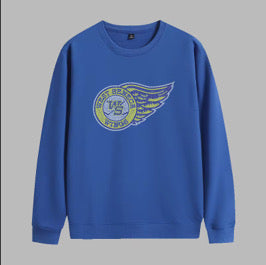 West Seneca Wings Rhinestone Crewneck-Youth