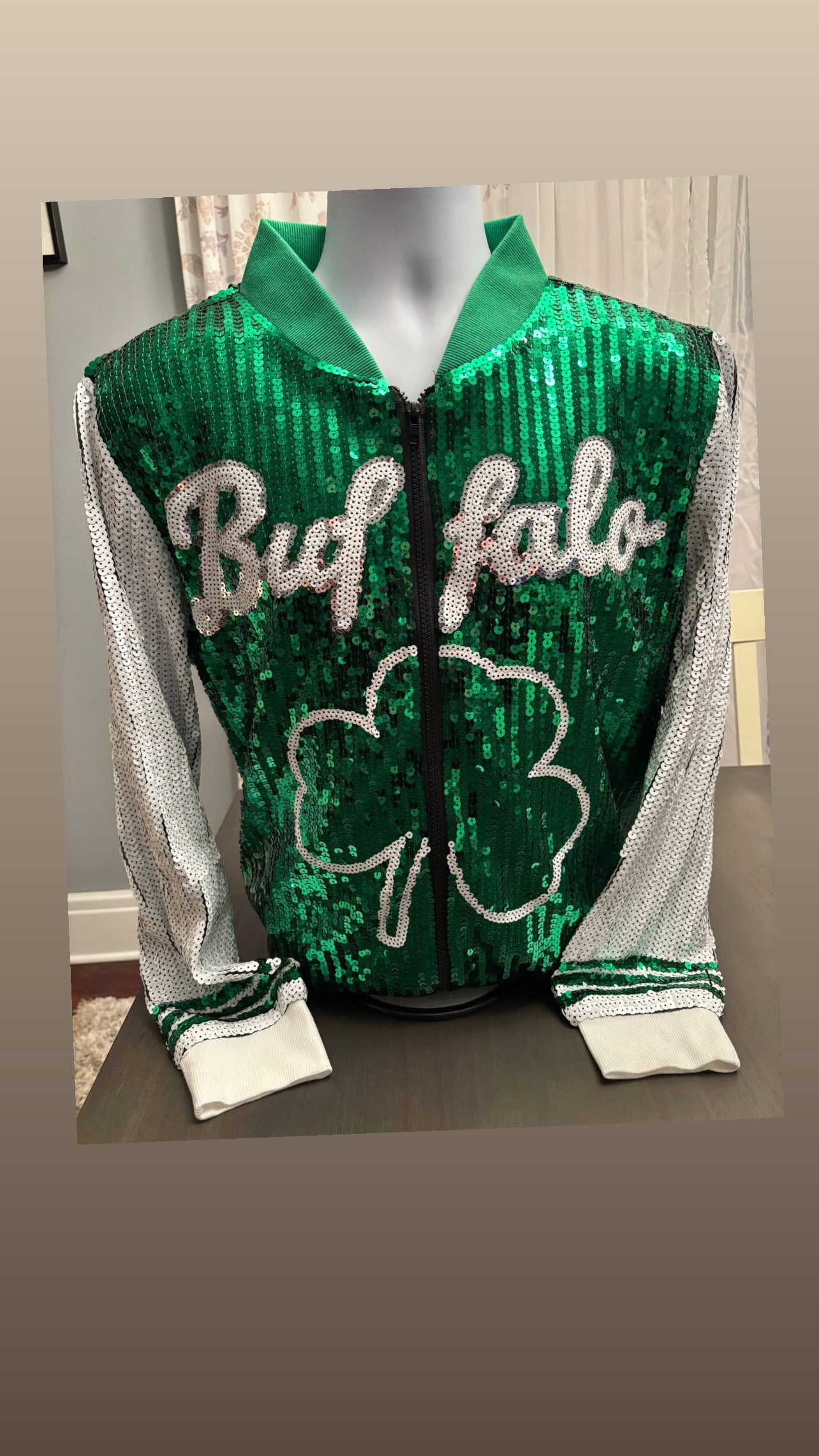 St Patricks Buffalo Sequin Jacket