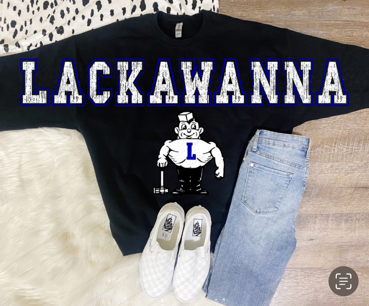 Full Effect Lackawanna Crew-Black/White