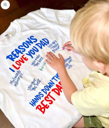 Reasons I Love You Dad Tshirt