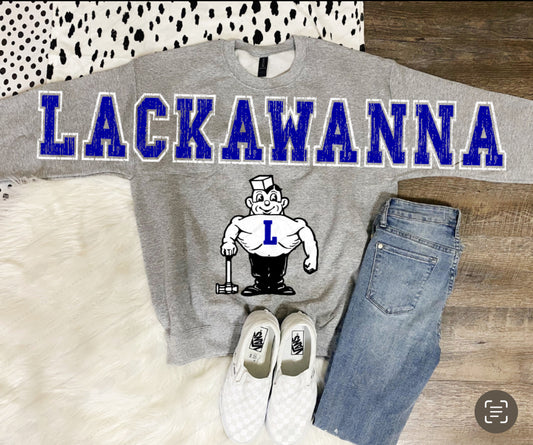 Lackawanna Full Effect Crew-Ash/Blue