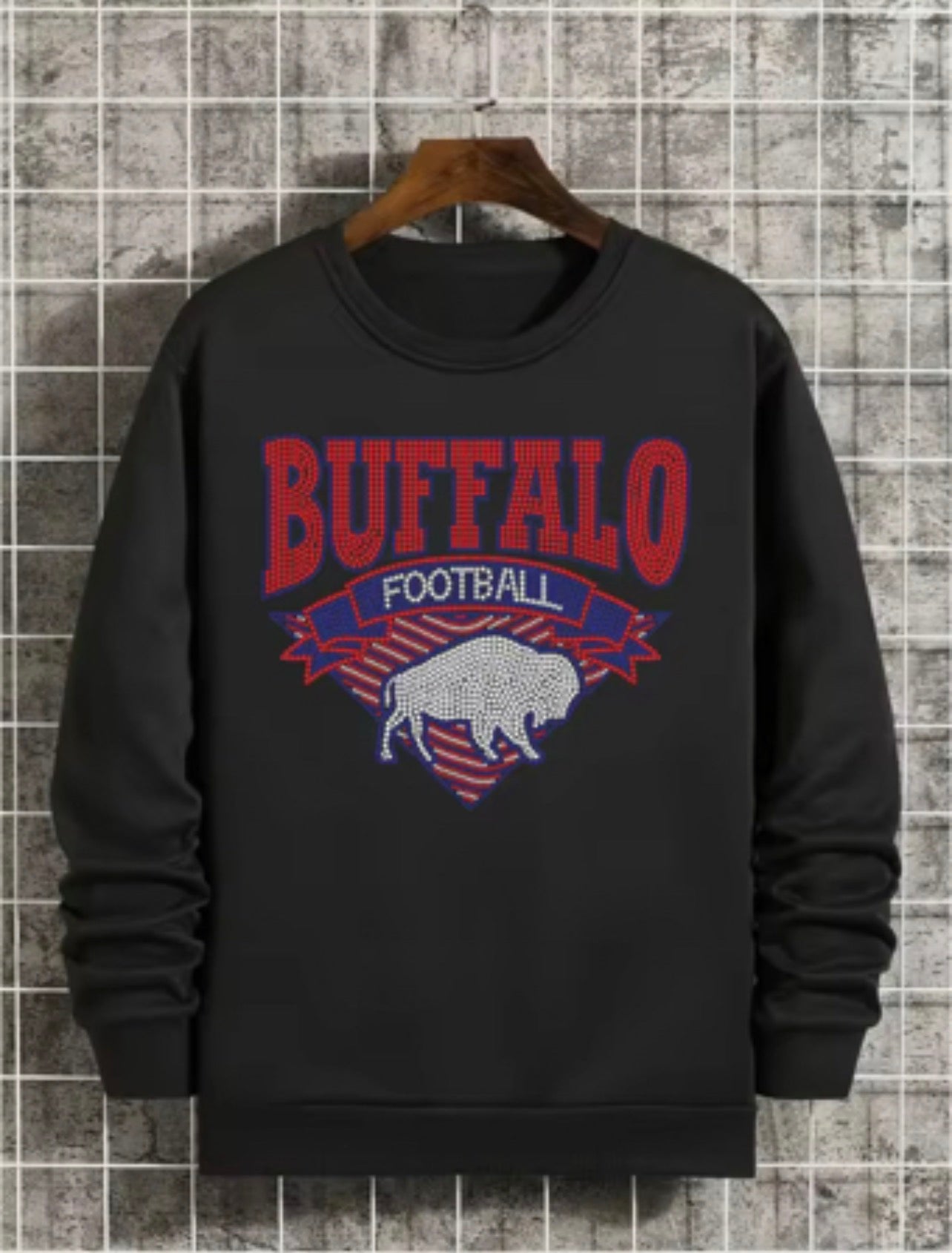 Buffalo Football Rhinestone