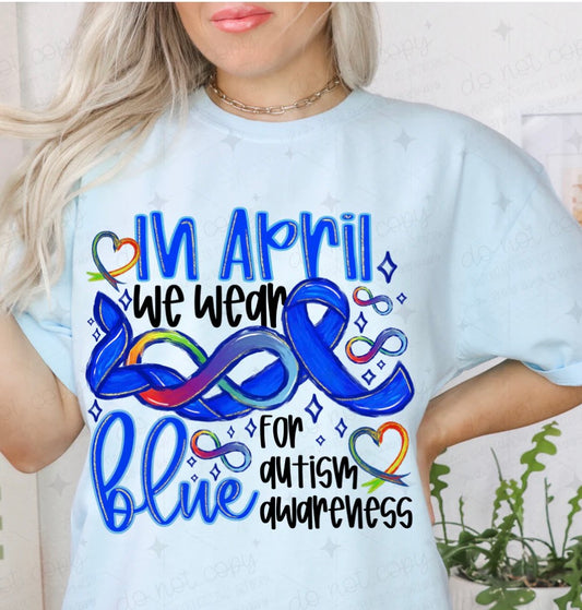 In April we wear Blue