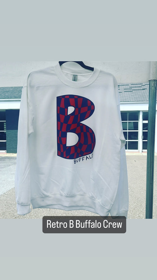 Retro B Buffalo Crewneck