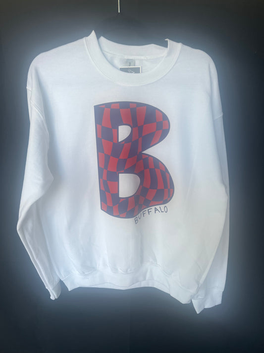 Retro B Buffalo Crewneck