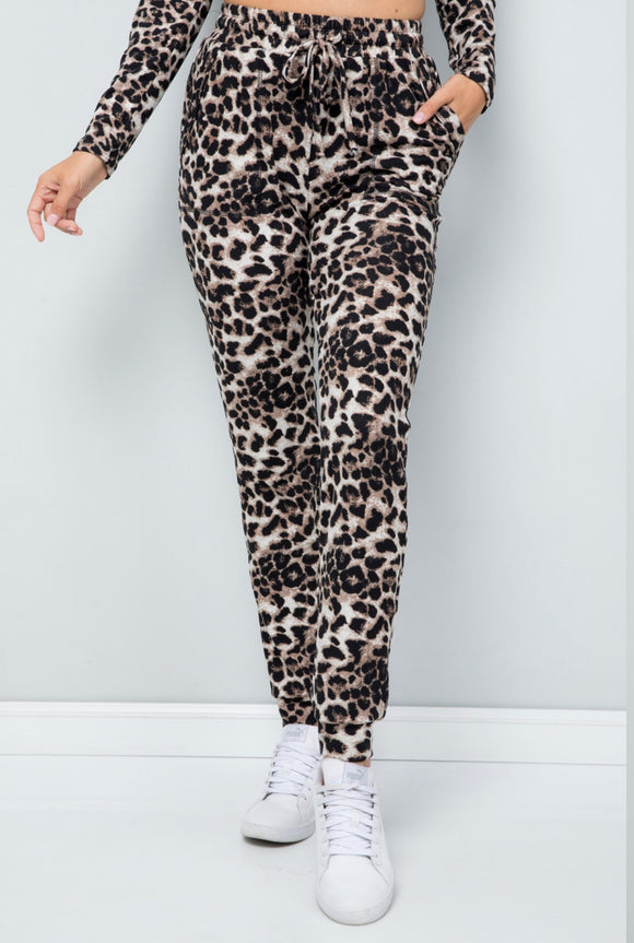 Leopard Joggers